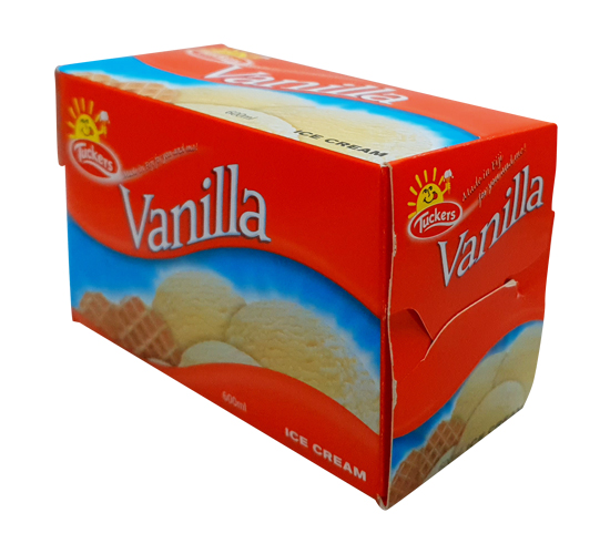 Tuckers Ice cream Vanilla 600ml