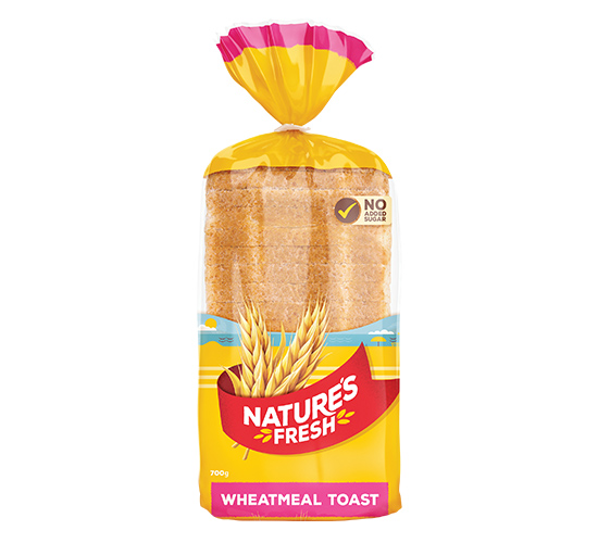 Natures Fresh Loaf Wheatmeal Toast 700g