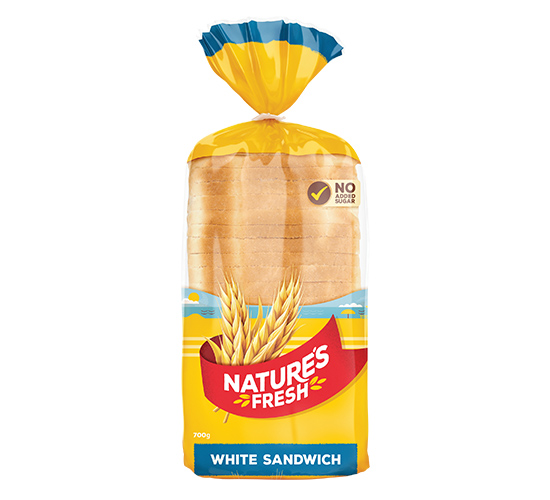 Natures Fresh Loaf White Sandwich 700g