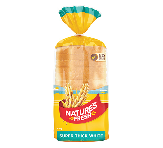 Natures Fresh Loaf White Super Thick 700g