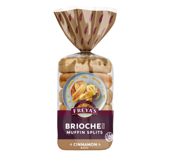 Freyas Brioche Muffin Splits Cinnamon