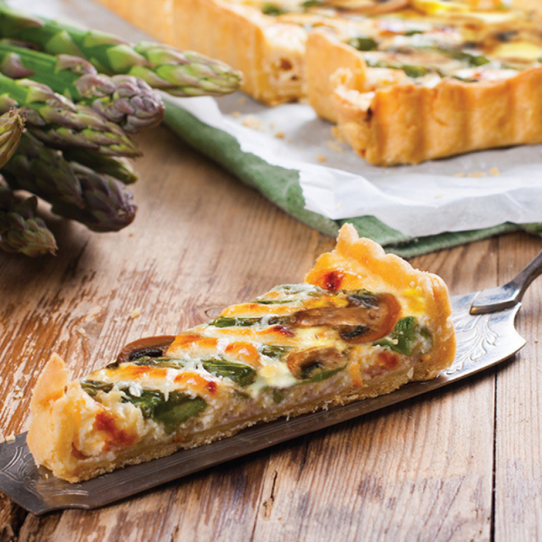 Baked Asparagus and Mushroom Tart Goodman Fielder