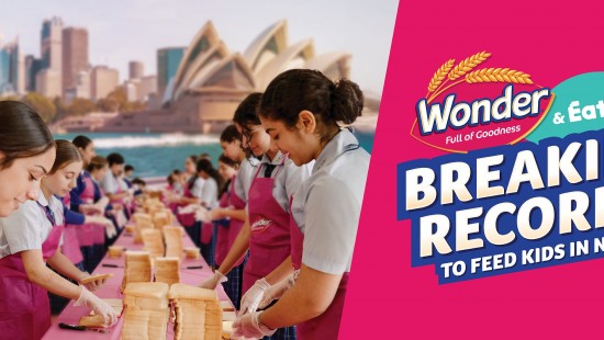 Wonder and Eat Up Set New Sandwich Record to Help Feed Aussie Kids